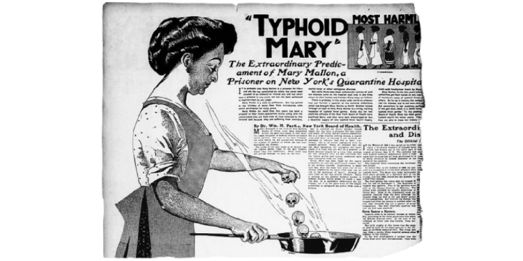 Mary la tifoide, un’asintomatica ai fornelli